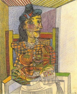 Retrato de Dora Maar sentada 1 1938 Pablo Picasso Pinturas al óleo